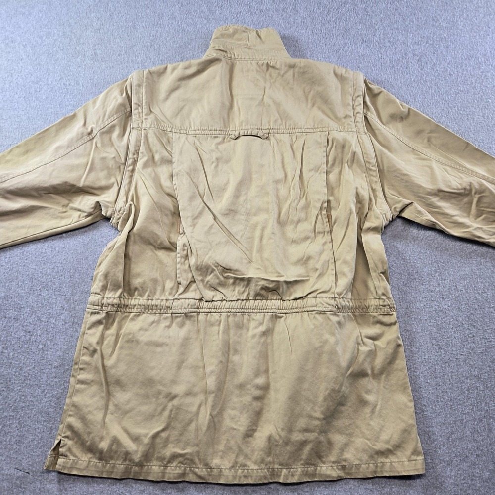 Vintage Lauren Ralph Lauren Jacket Womens M Beige Cotton Twill Military Zip - Picture 15 of 16